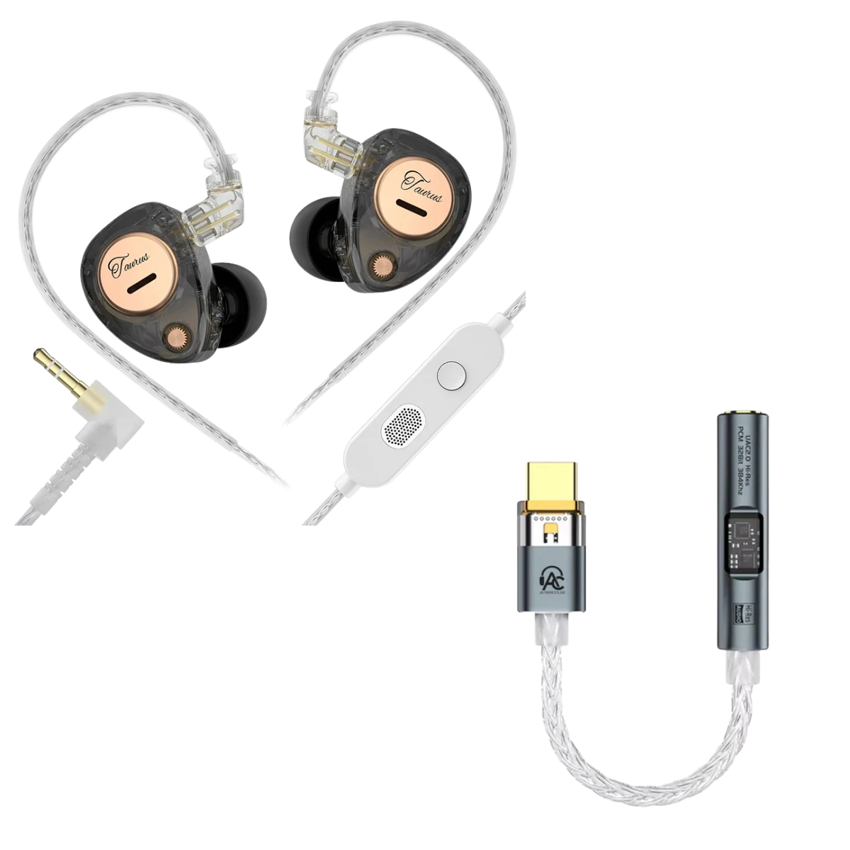 KZ Taurus IEM With Mic & Audiocular Spark DAC