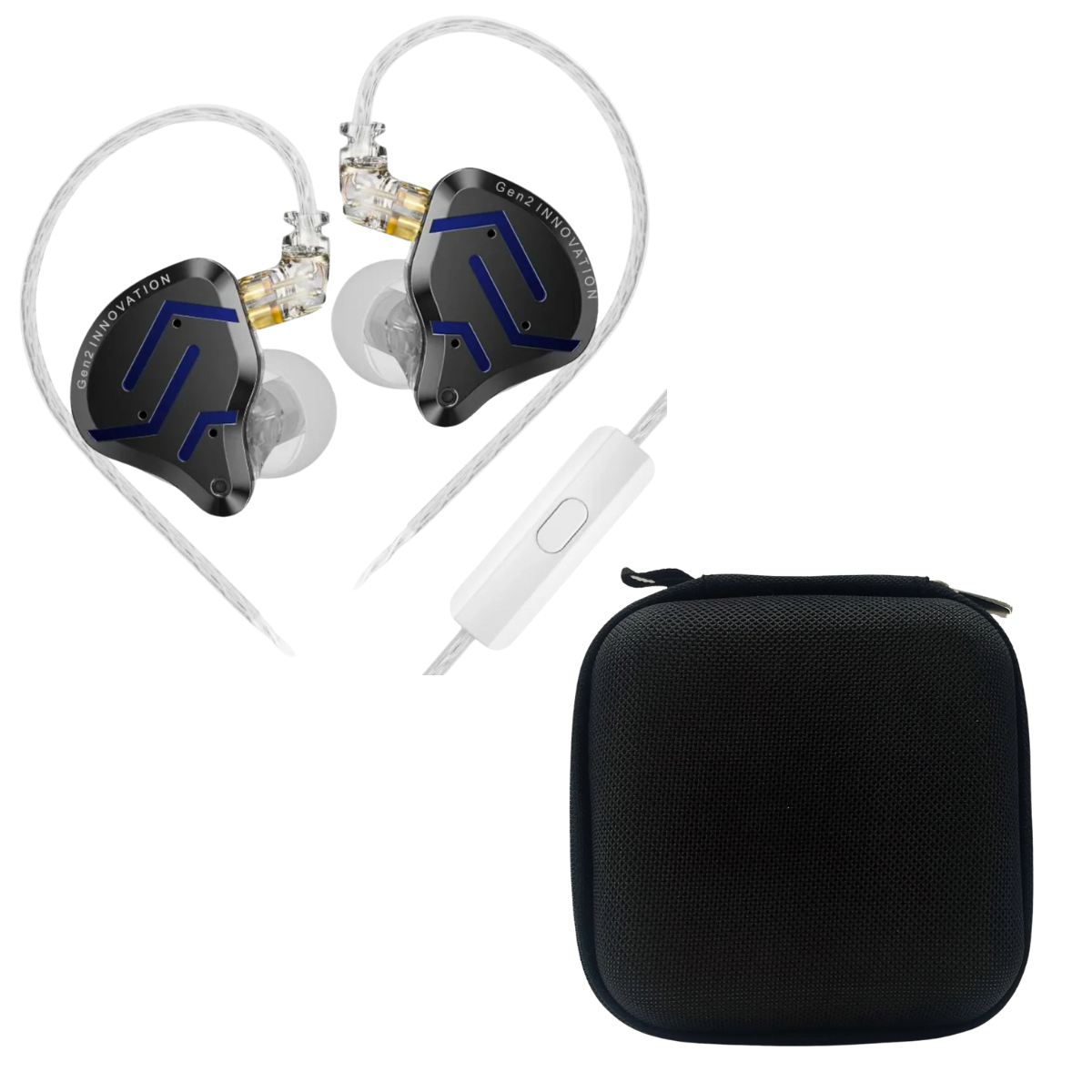 KZ ZSN Pro 2 IEM With Mic & EarAudio Carry Case