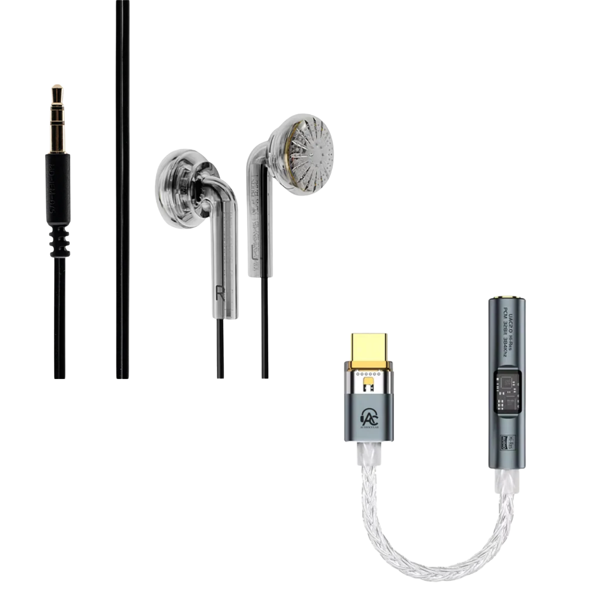 MOONDROP Nice Buds Wired Earbuds & Audiocular SPARK DAC