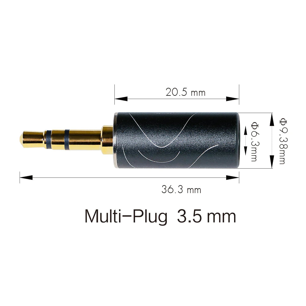 OE Audio MULTI-PLUG Full Set of Interchangeable 2.5mm / 3.5mm / 4.4mm Jack Connectors - The Audio Store