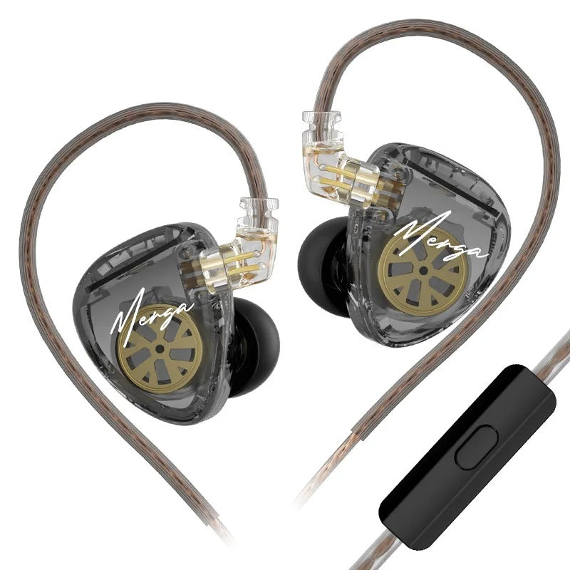 Open Box KZ Acoustics Merga IEM With Mic - Copper - The Audio Store