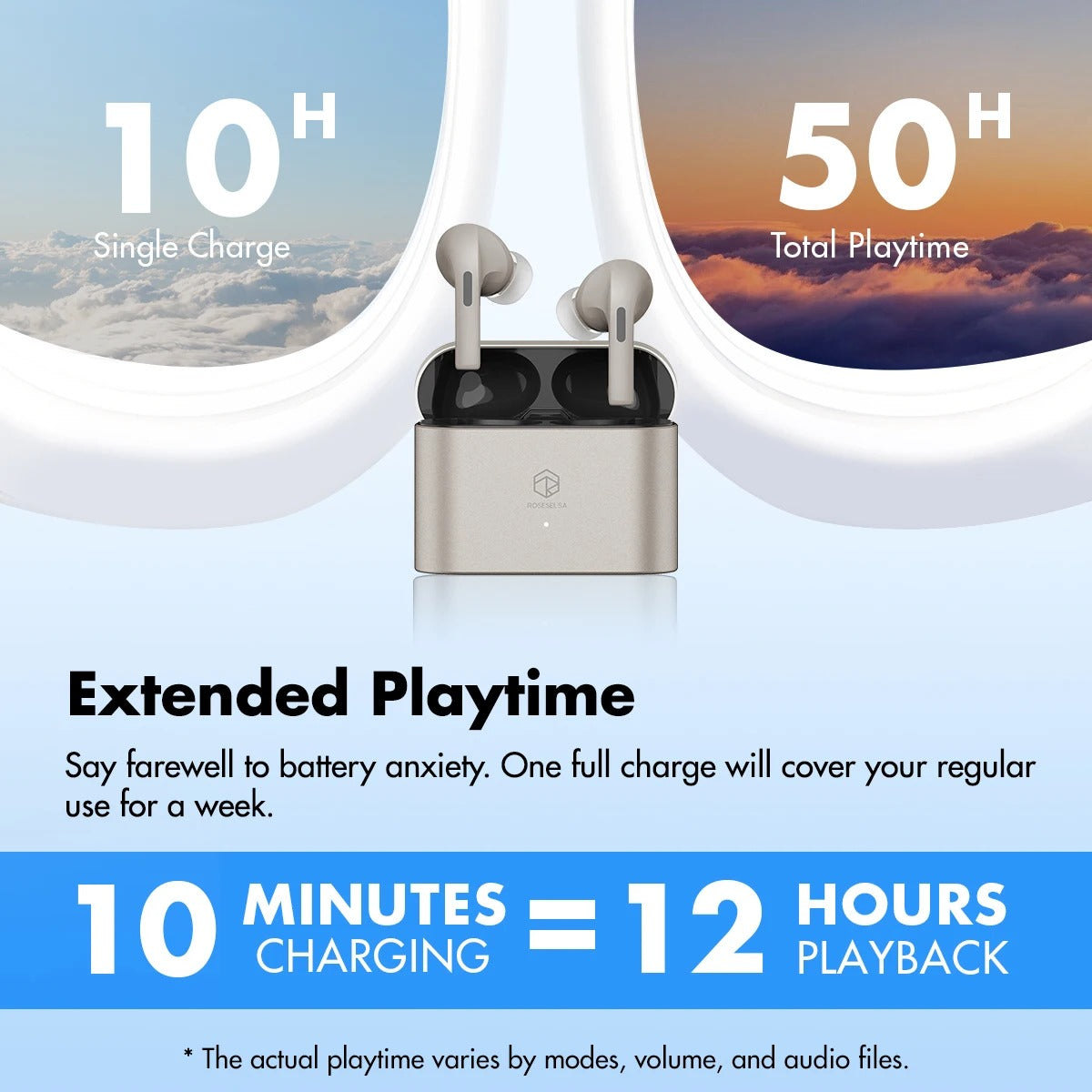 ROSESELSA EARFREE-i5 True Wireless Stereo Earbuds