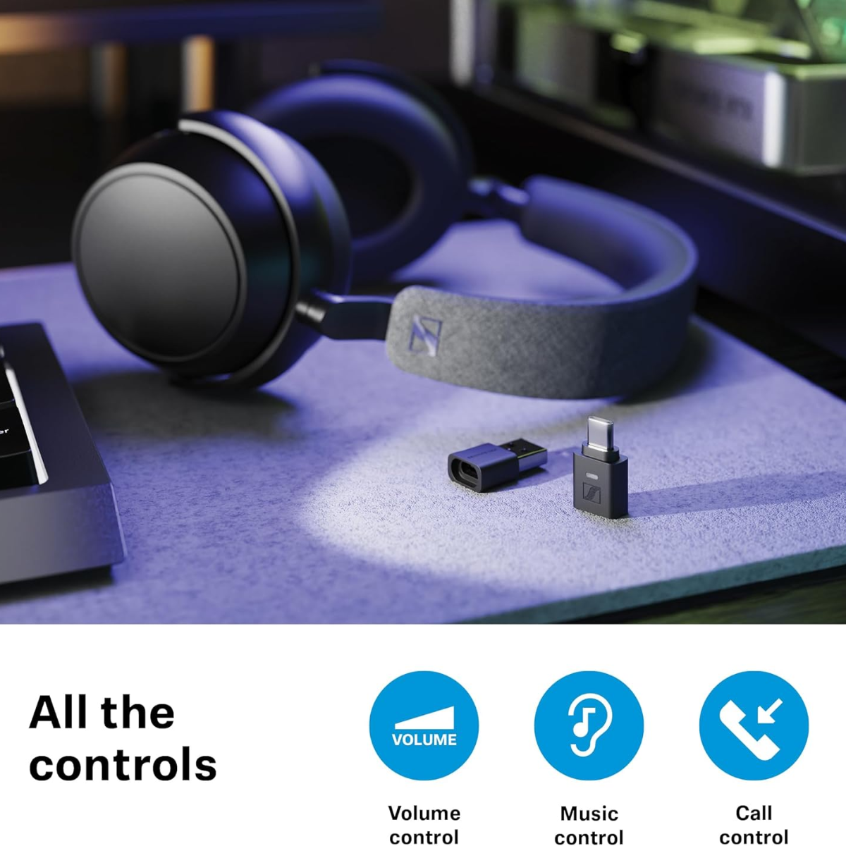 Sennheiser BTD 700 Lossless Hi-Res Bluetooth USB-A/USB-C Adapter