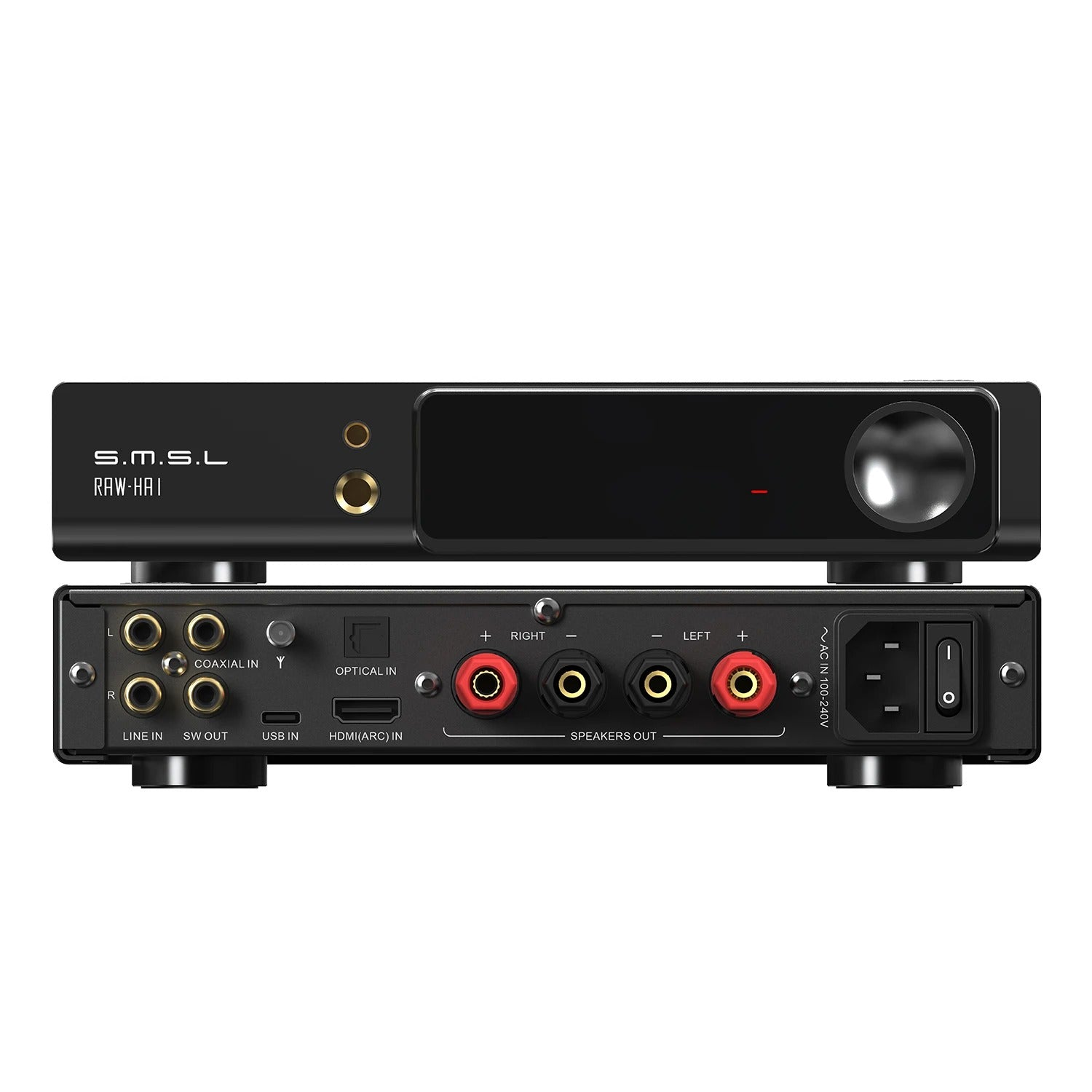 SMSL RAW-HA1 Desktop DAC, Headphone Amplifier & Speaker Amplifier - The Audio Store