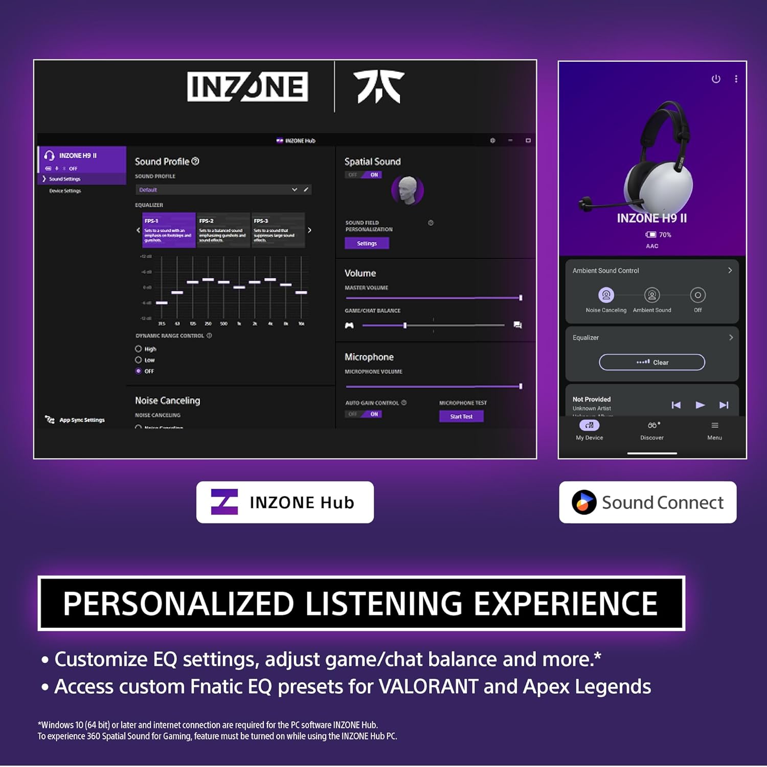 Sony INZONE H9 II Wireless Noise-Canceling Gaming Headphones