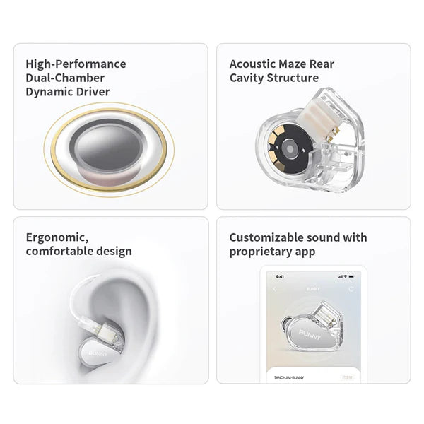 TANCHJIM Bunny IEM With Mic - 3.5mm - The Audio Store