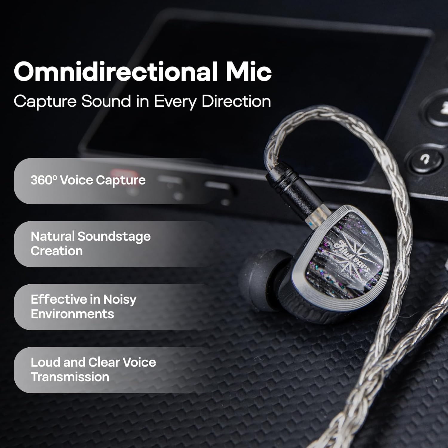 TRIPOWIN Zonie Upgrade Cable With Microphone For IEMS