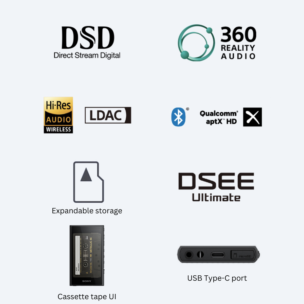 Sony NW-A306 Walkman Hi-Res Portable Digital Music Player