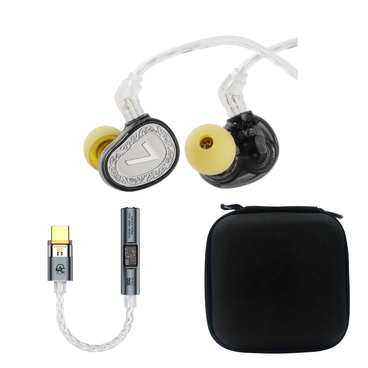 7HZ Elua Ultra IEM, Audiocular Spark DAC & EarAudio Carry Case