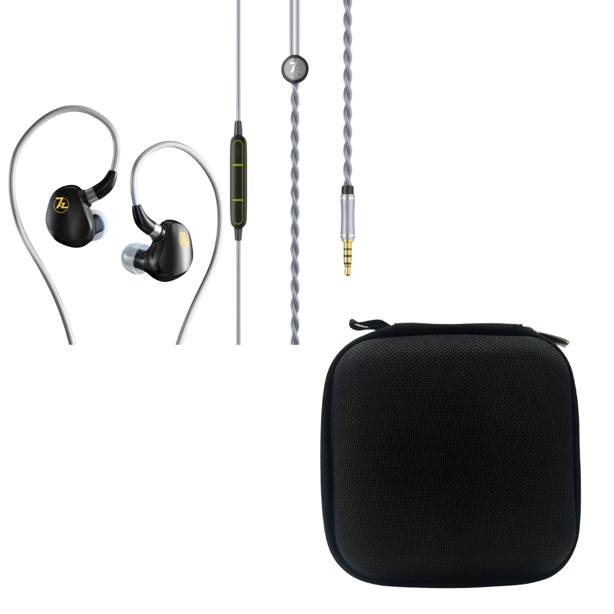 7HZ G1 IEM 3.5mm With Mic & EarAudio Carry Case