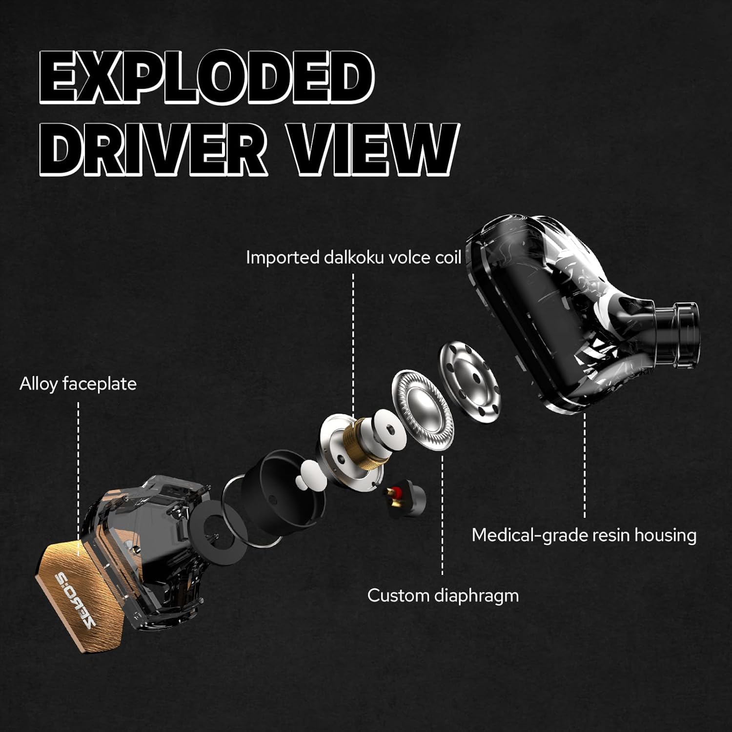 7HZ x Crinacle Zero 2 IEM – 10mm Dynamic, Audiophile Earphones