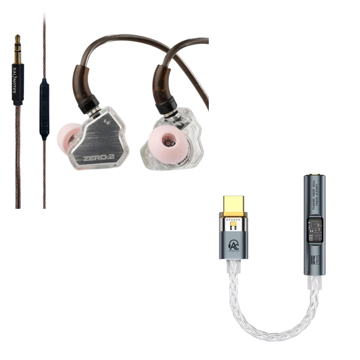 7HZ x Crinacle Zero 2 IEM 3.5mm With Mic & Audiocular Spark DAC