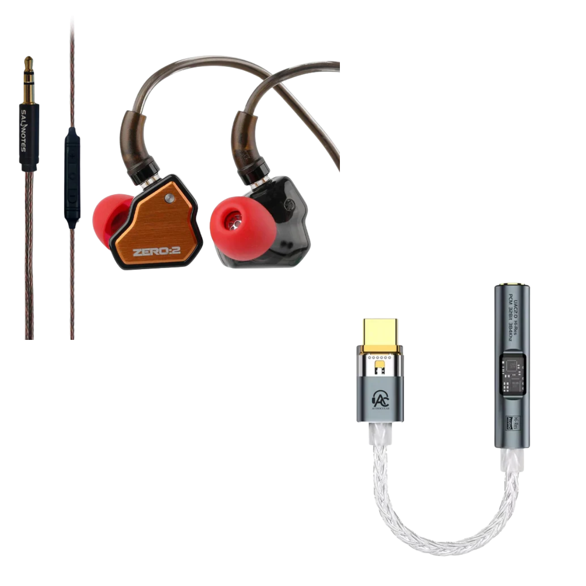 7HZ x Crinacle Zero 2 IEM 3.5mm With Mic & Audiocular Spark DAC
