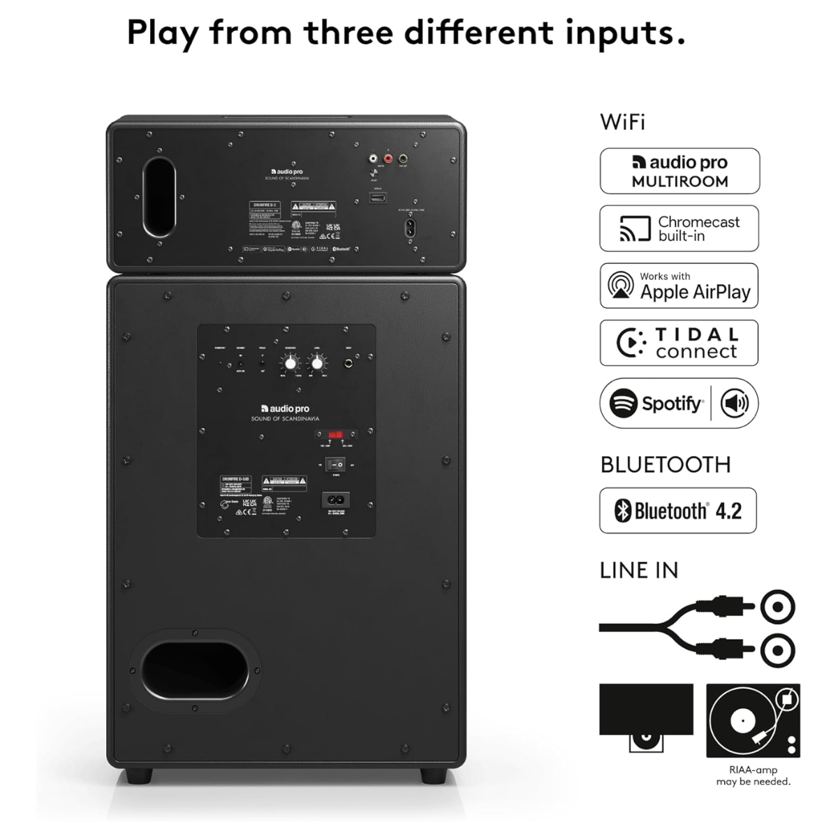 Audio Pro DRUMFIRE MKII Multi-Room Wireless & WiFi Speaker