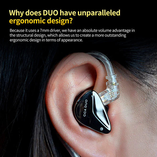 CCA Duo Dual Dynamic Driver IEM With Mic