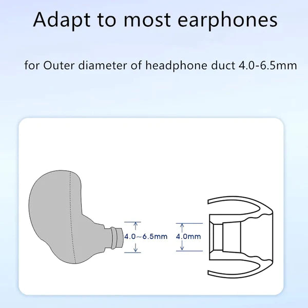 Feaulle H570 Latex Eartips for Earphones, In-ear Monitors