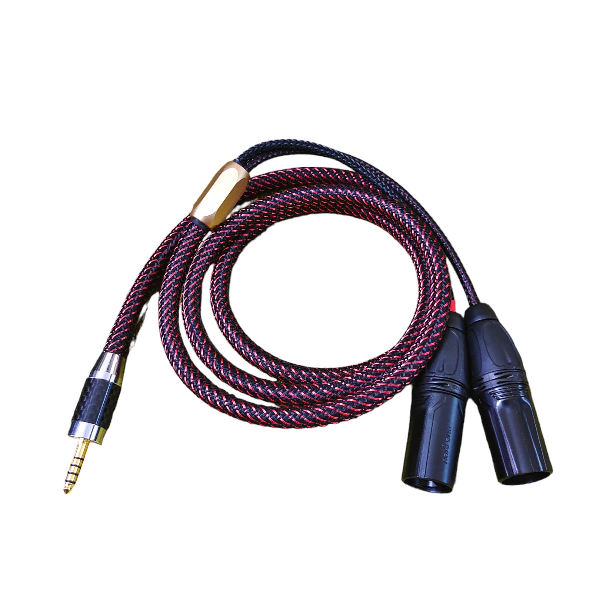 EarAudio Premium Dual 3 Pin XLR To 4.4mm Male Interconnects Cable