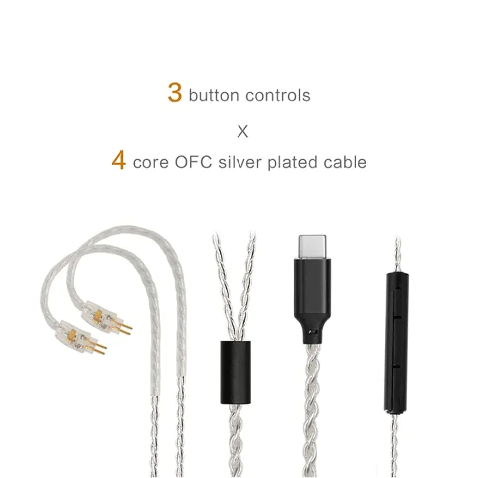 JCALLY TC4 Type-C Cable With Mic