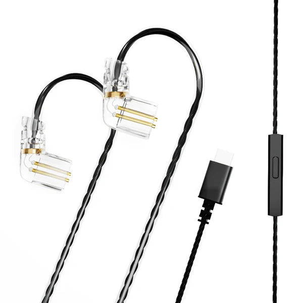 ND D6 4 Core OFC Type-C Plug Cable for IEM With Mic