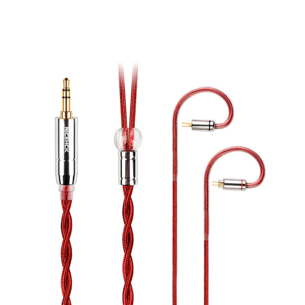 NiceHCK RedAg 4N Pure Silver Upgrade Cable for IEM