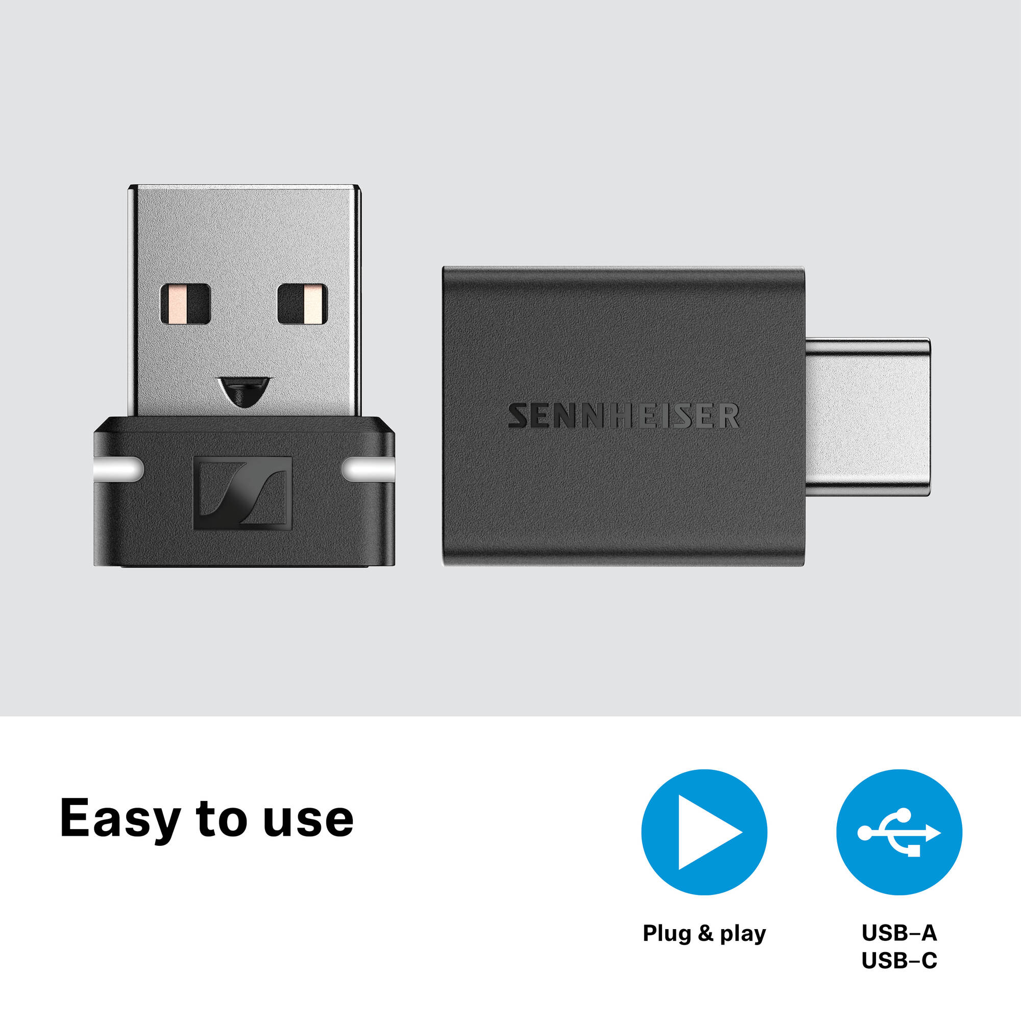Sennheiser BTD 600 Bluetooth USB-A/USB-C Adapter