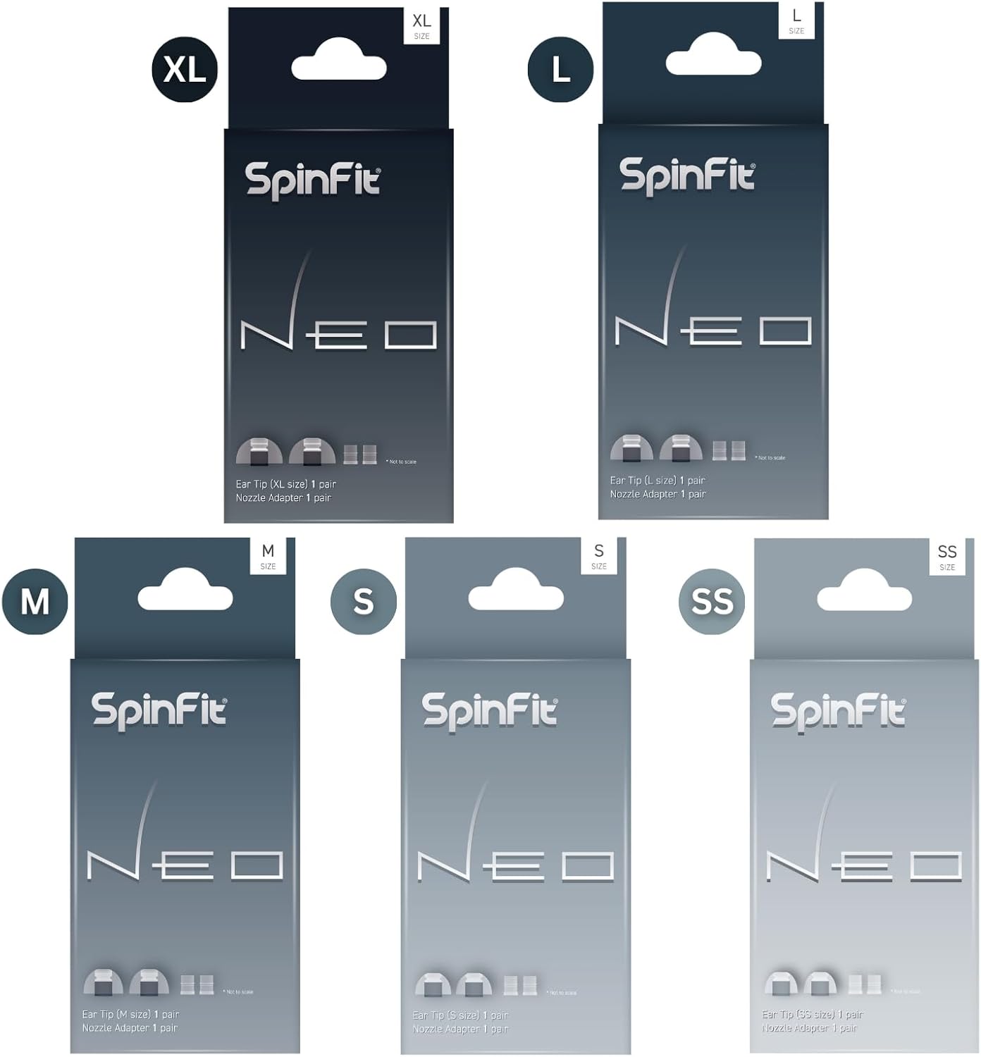 SpinFit Neo Silicone Eartips