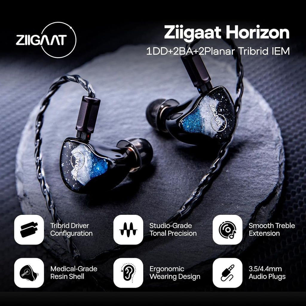 Linsoul ZiiGaat x Hangout. Audio: Odyssey 2 In Ear Monitor,Hybride IEM-hoofdtelefoon 1DD 3BA met HiFi-kabel, Neutraal Geluid met Subbasaanpassing,Aluminium Behuizing en OFC-kabel voor Studiomuzikant Linsoul ZiiGaat x Hangout. Audio: Odyssey 2 In Ear Monitor,Hybride IEM-hoofdtelefoon 1DD 3BA met HiFi-kabel, Neutraal Geluid met Subbasaanpassing,Aluminium Behuizing en OFC-kabel voor Studiomuzikant