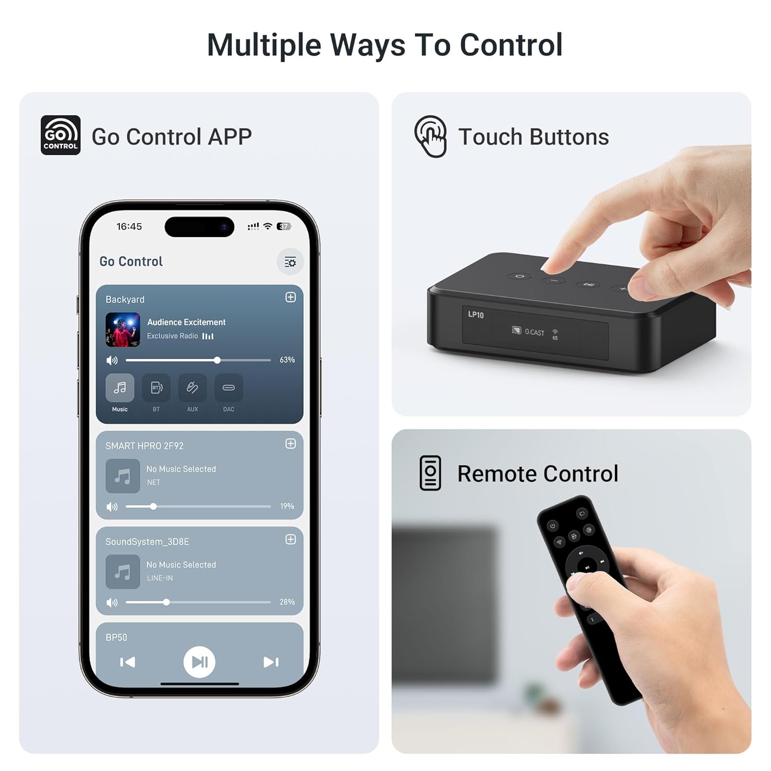 Arylic LP10 WiFi Music Streamer with AirPlay 2, Multiroom Stereo