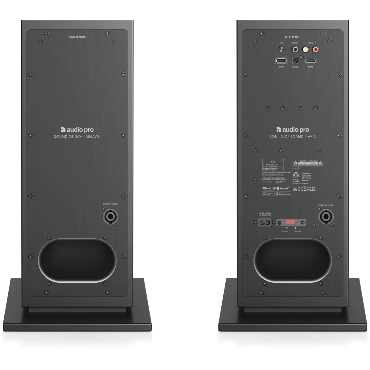 Audio Pro A48 Wireless & WiFi Floor Standing Speakers - The Audio Store