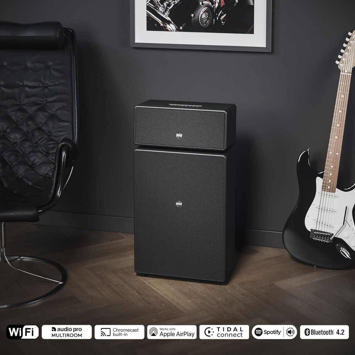Audio Pro DRUMFIRE MKII Multi-Room Wireless & WiFi Speaker - The Audio Store