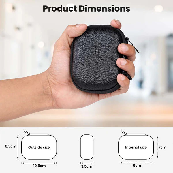 AUDIOCULAR AC27 PU Leather Carry Case For Earphones and In-ear monitors