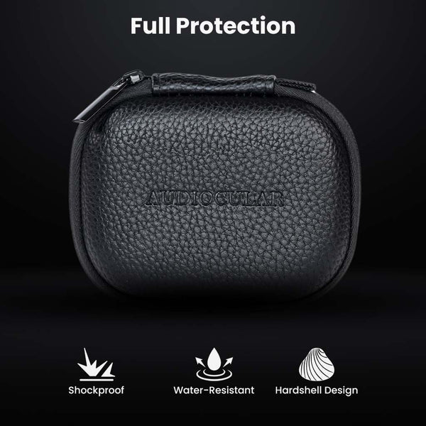 AUDIOCULAR AC27 PU Leather Carry Case For Earphones and In-ear monitors