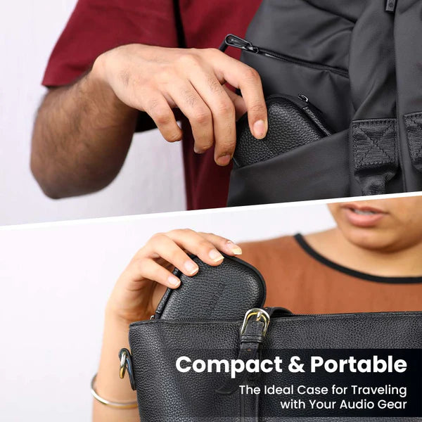 AUDIOCULAR AC27 PU Leather Carry Case For Earphones and In-ear monitors