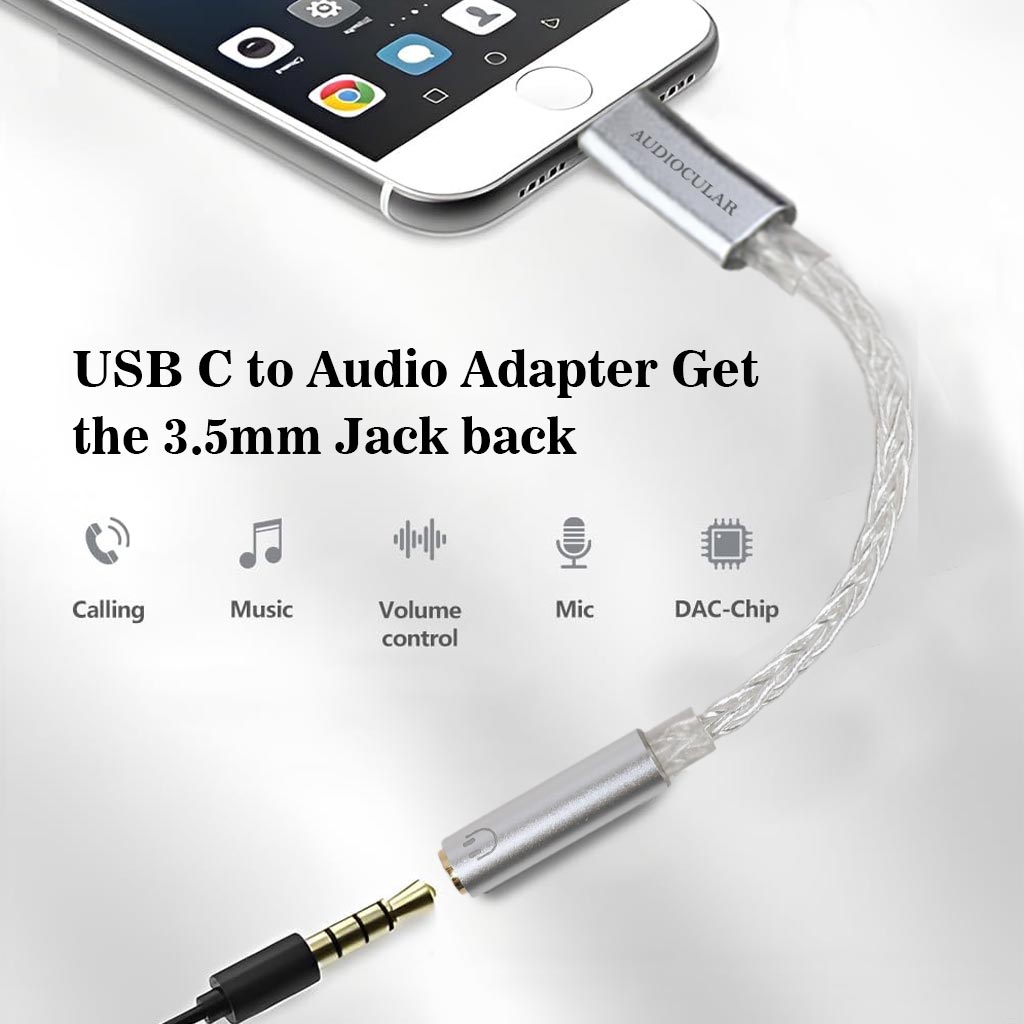 AUDIOCULAR D08 CS-PRO Audio CS46L41 Type-C to 3.5mm DAC dongle - The Audio Store