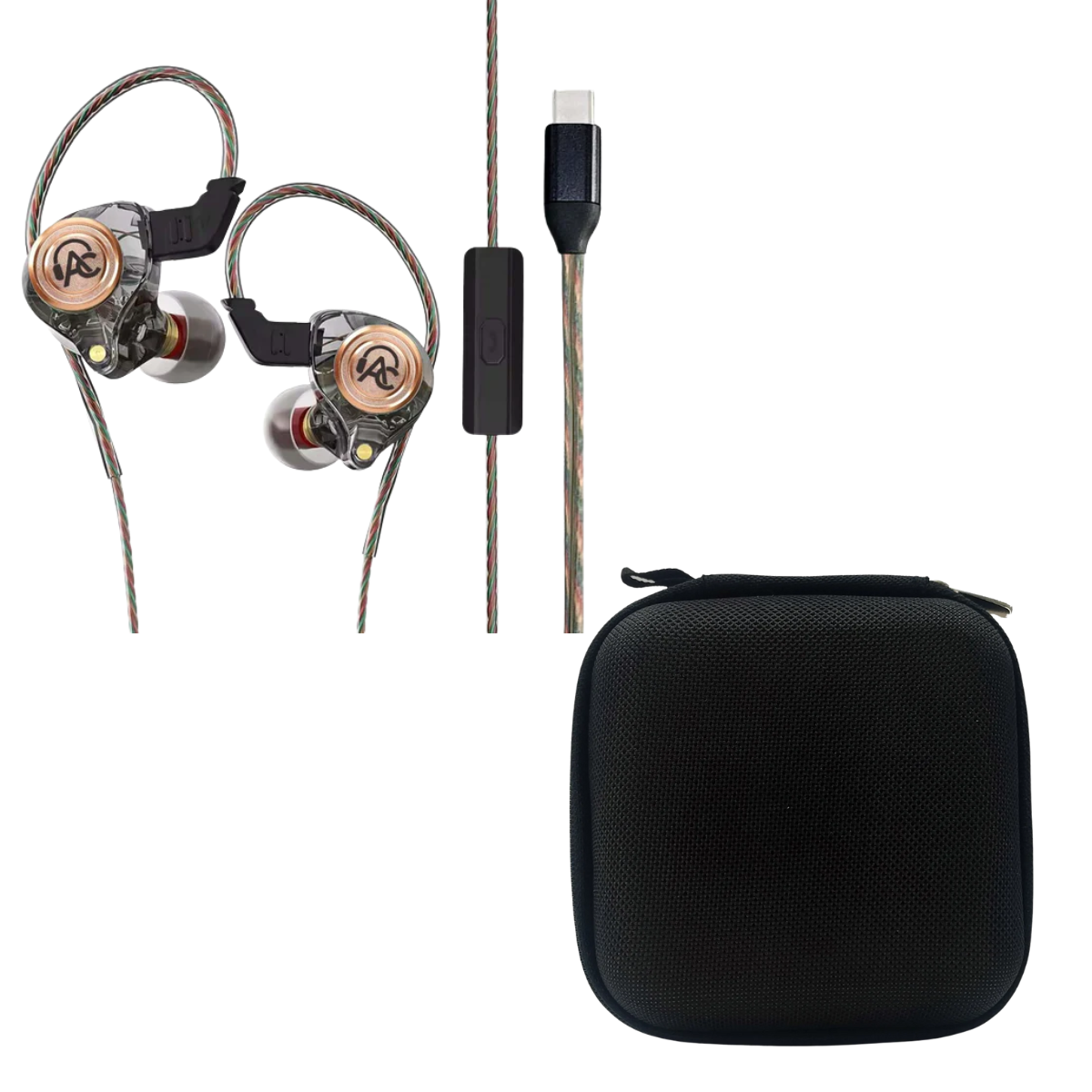 Audiocular BR Pro Type-C IEM With Mic & EarAudio Carry Case