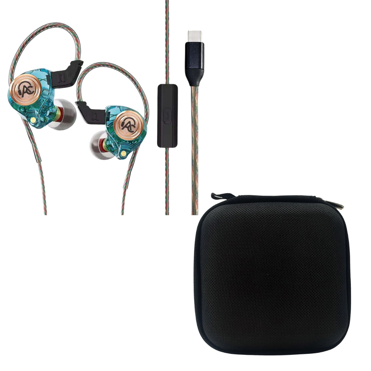 Audiocular BR Pro Type-C IEM With Mic & EarAudio Carry Case