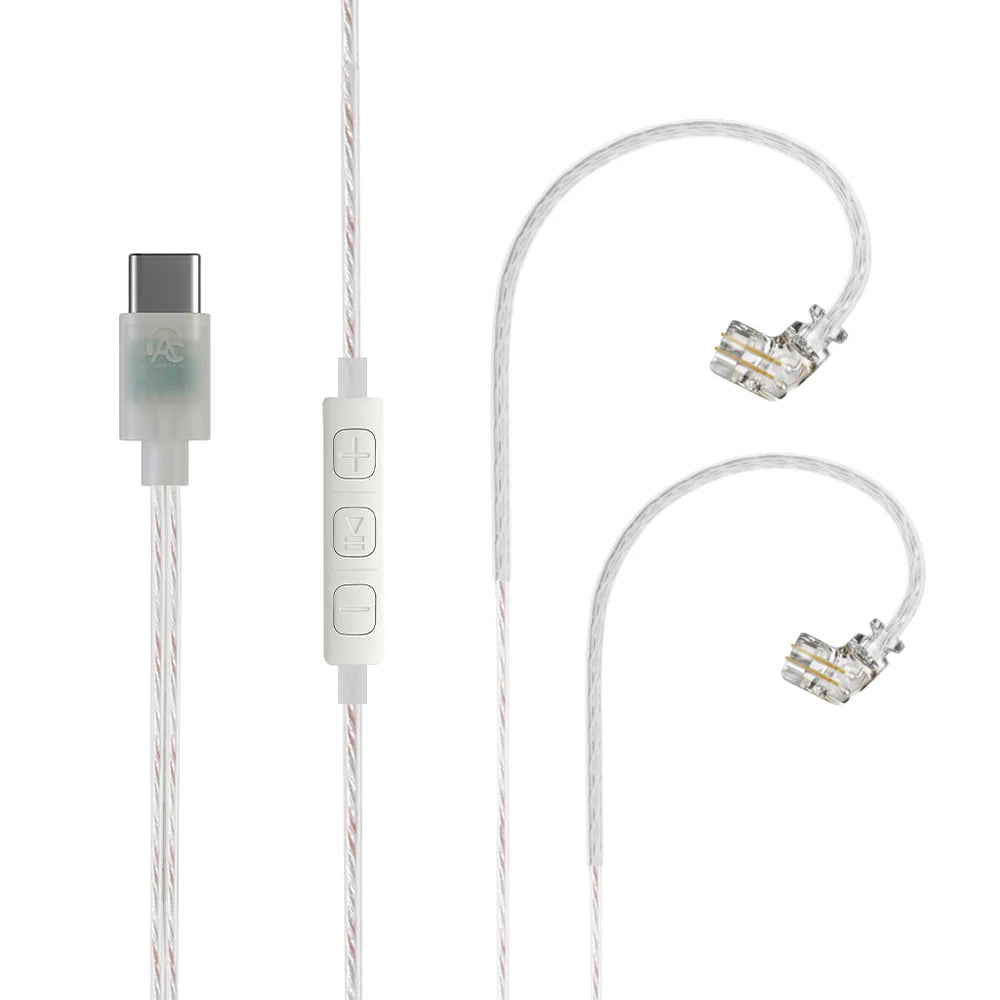 AUDIOCULAR C18 Type-C Cable with In-Built DAC Chip & Microphone for IEMs