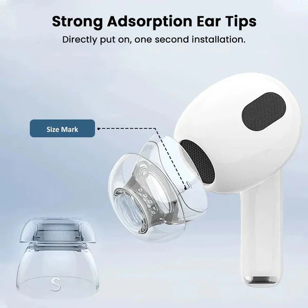 AUDIOCULAR DuoFit Double Flange Silicone Eartips for Airpods 3 & 4