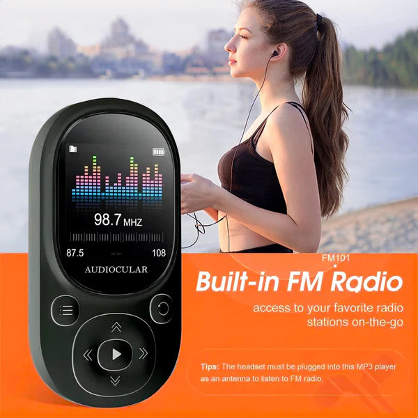 AUDIOCULAR M11 Bluetooth Portable MP3 Music Player with Clip - The Audio Store