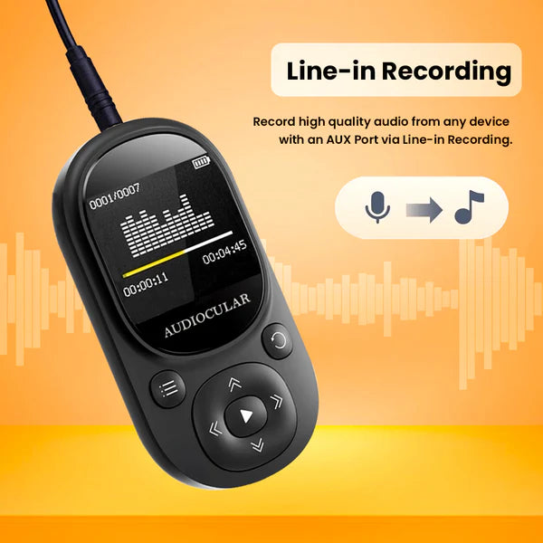 AUDIOCULAR M11 Bluetooth Portable MP3 Music Player with Clip - The Audio Store