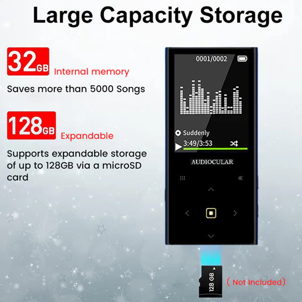 AUDIOCULAR M21 Portable Mp3 Music Player - The Audio Store