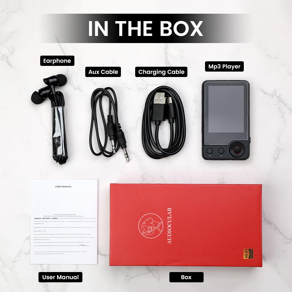 AUDIOCULAR M71 Portable Mp3 Music Player - The Audio Store