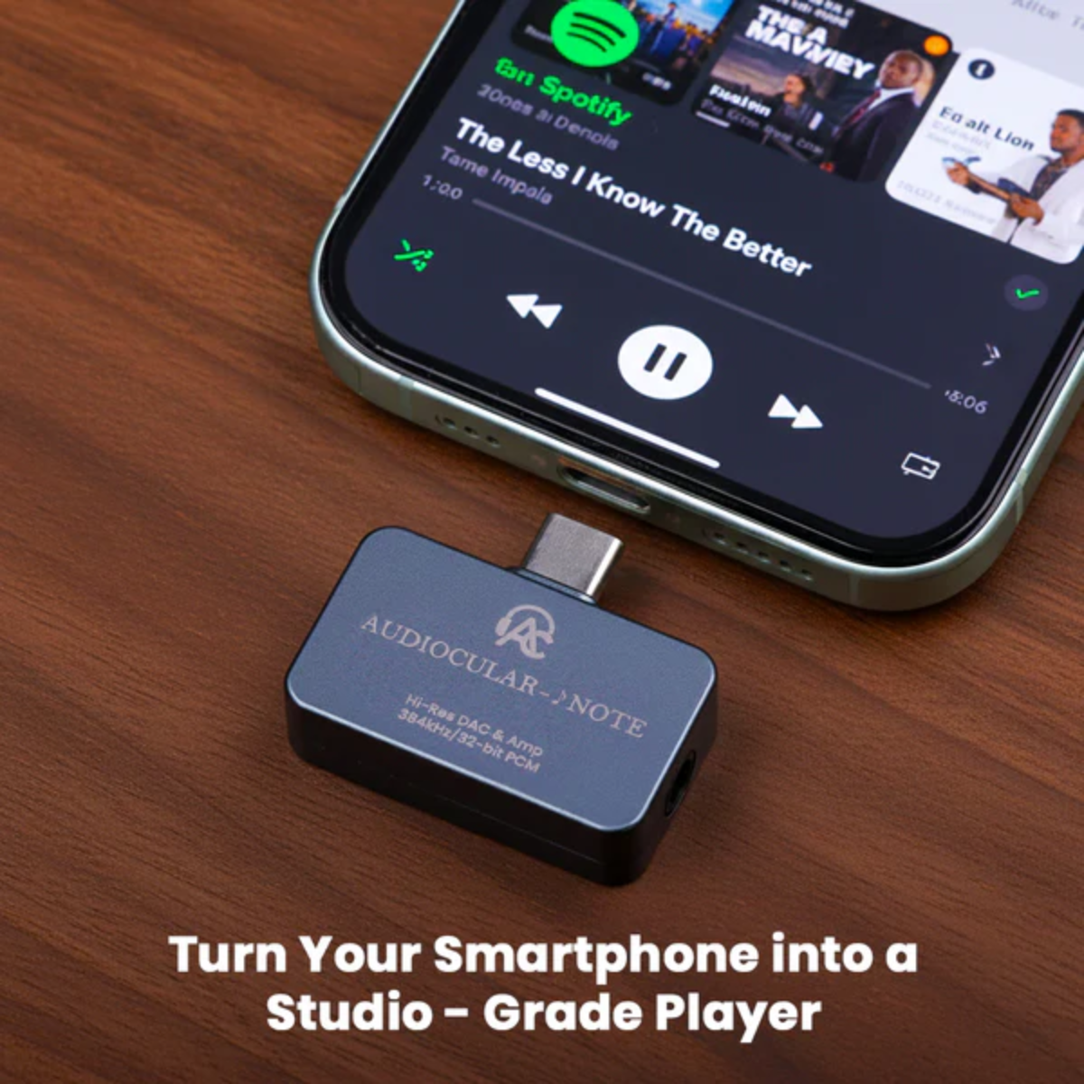 AUDIOCULAR Note Hi-Res Portable DAC Dongle KT02H20 DAC + OPA97220 AMP