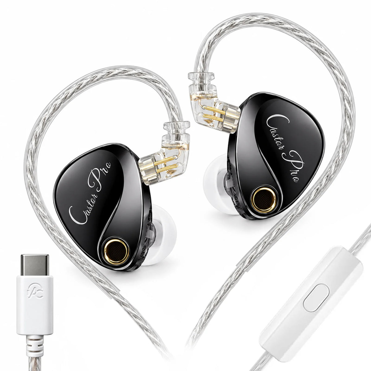 AUDIOCULAR x KZ Castor Pro Dual Driver IEM With Mic
