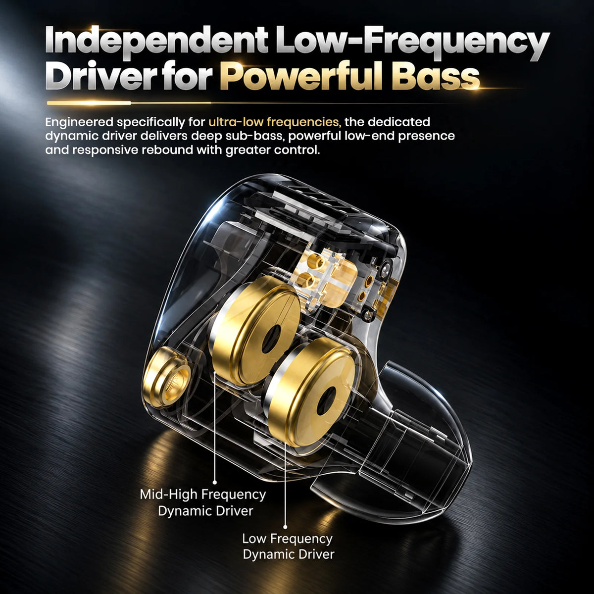 AUDIOCULAR x KZ Castor Pro Dual Driver IEM With Mic