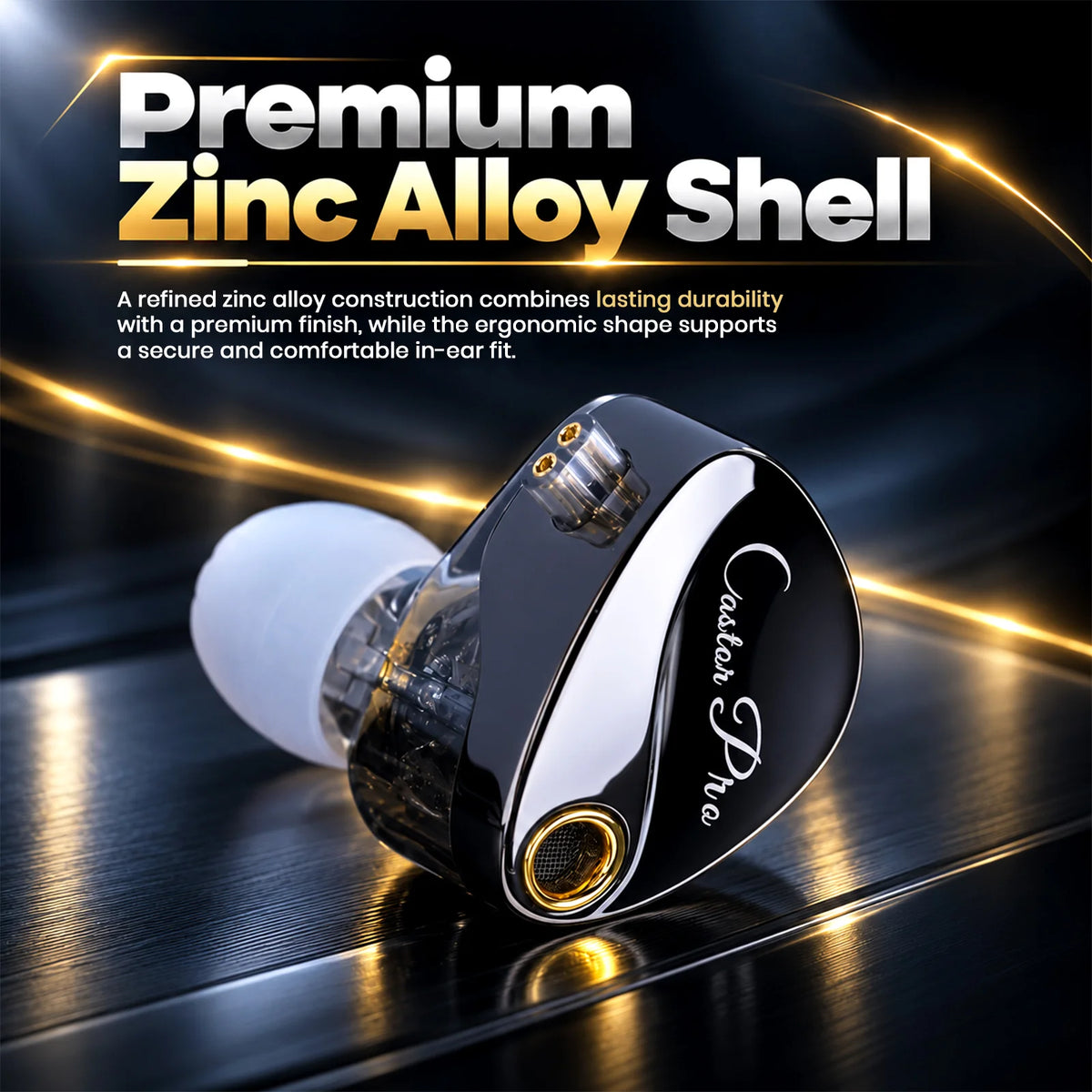 AUDIOCULAR x KZ Castor Pro Dual Driver IEM With Mic