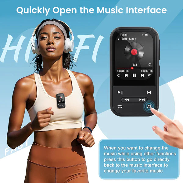 AUDIOCULAR X20 Clip Portable Mp3 Music Player