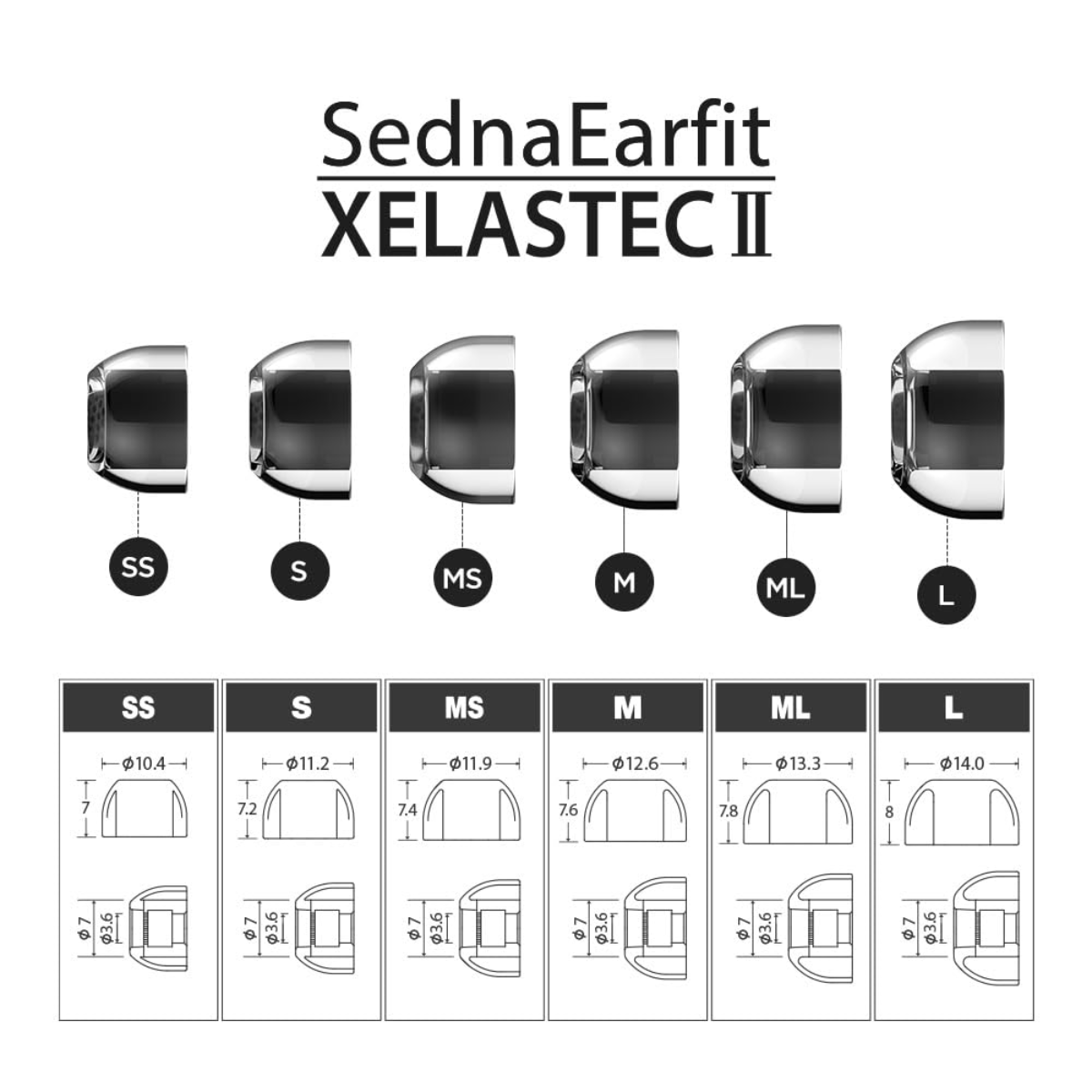 AZLA SednaEarfit XELASTEC 2 Eartips - The Audio Store