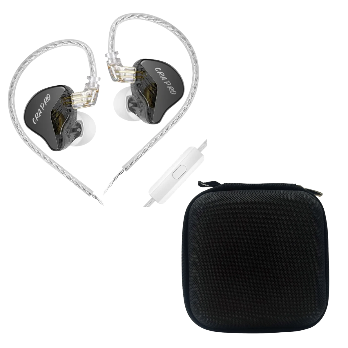 CCA CRA Pro IEM With Mic & EarAudio Carry Case