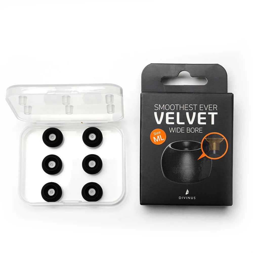 DIVINUS Velvet Wide Bore Silicone Eartips - The Audio Store